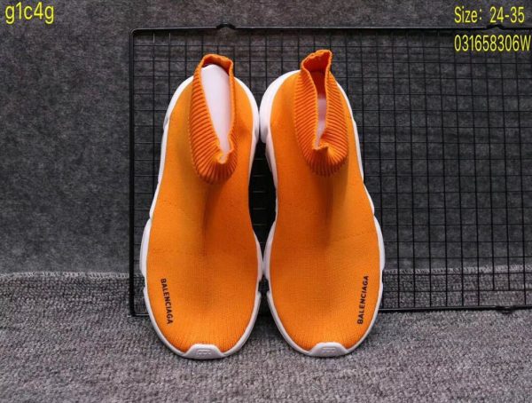 Giày Balenciaga cao cổ màu cam