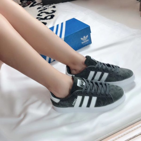 Giày Adidas CAMPUS màu xanh ghi