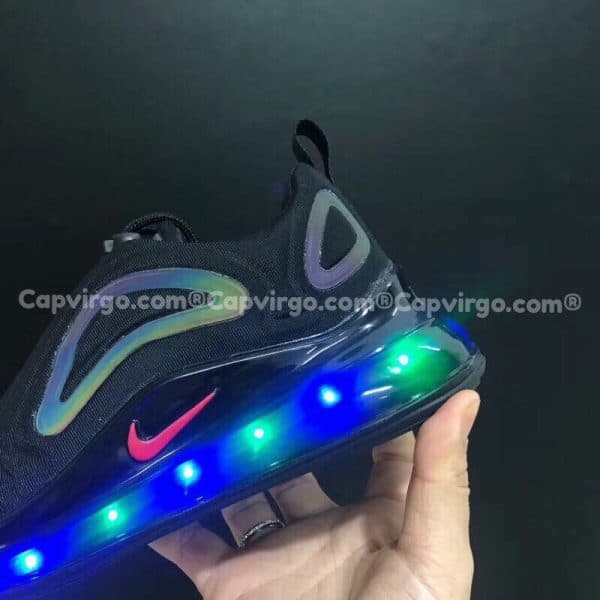 Giày trẻ em Nike air max màu đen đế đèn nháy