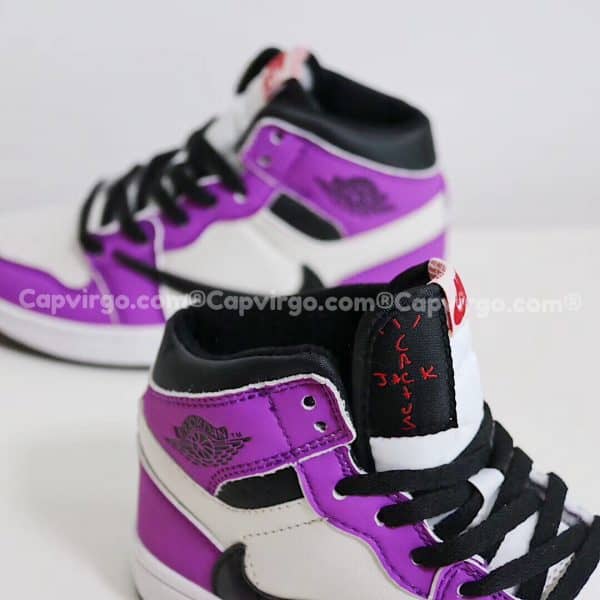 Giày trẻ em Air Jordan 1 Mid màu tím trắng