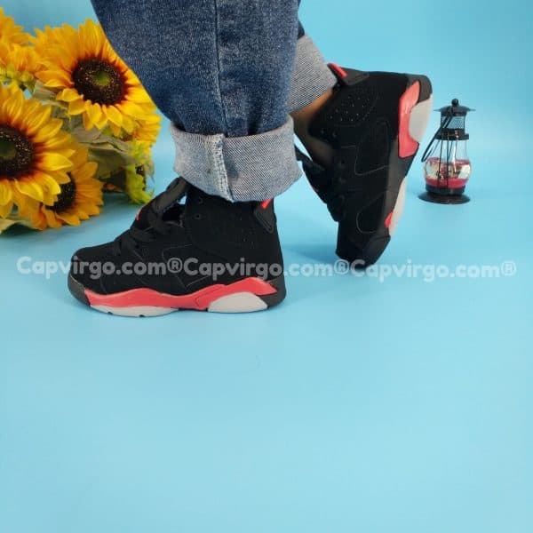 Giày air Jordan 6 trẻ em màu đen
