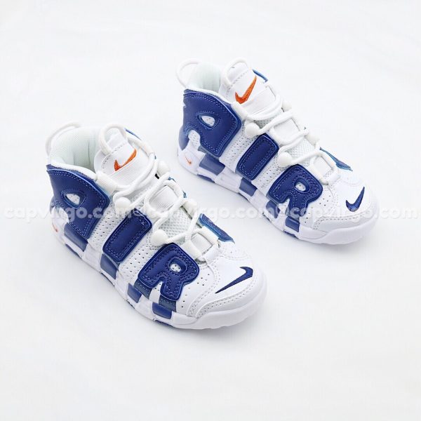 Giày trẻ em Nike Air More Uptempo màu trắng xanh
