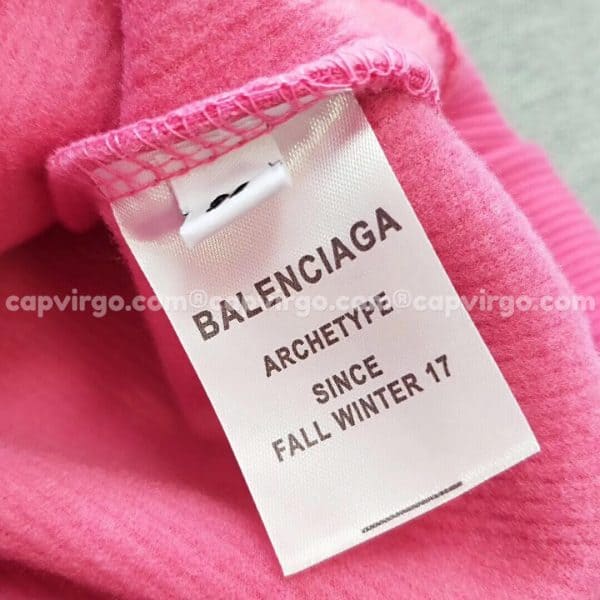 Áo trẻ em Balenciaga dài tay màu hồng
