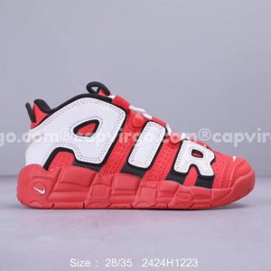 Giày trẻ em Nike Air More Uptempo full màu đỏ