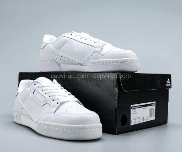 Giày Adidas Continental drop step full trắng