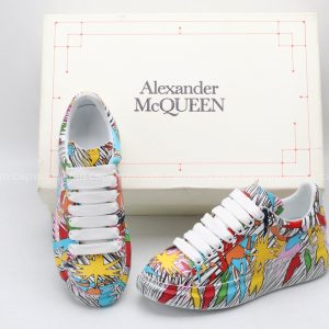 Giày McQueen rep 1:1 họa tiết paint nhiều màu
