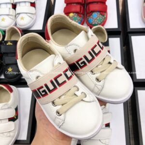 Giày Gucci trẻ em màu trắng sọc GUCCI