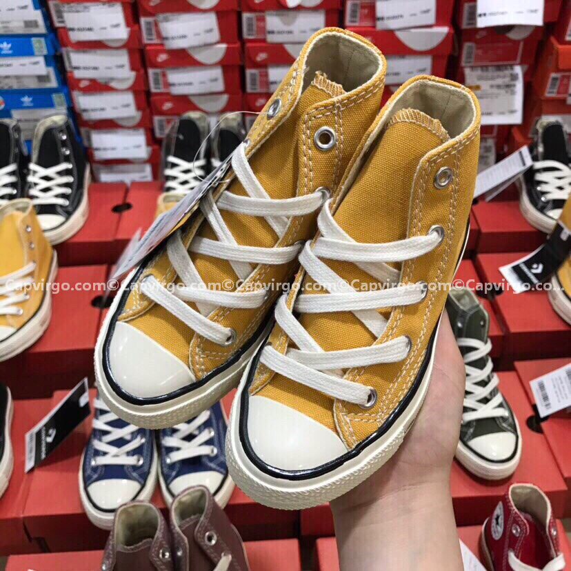 Giày Converse 1970s trẻ em màu vàng cao cổ