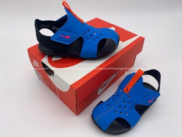 Sandal Nike Sunray trẻ em màu xanh dương đế đen