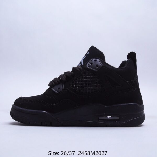 Giày trẻ em Air Jordan 4 màu full đen