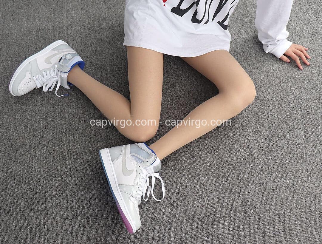 Giày Nike Jordan 1 màu ghi loại siêu cấp