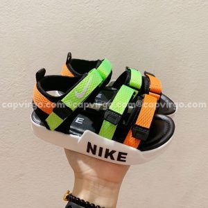 Sandal Nike trẻ em 3 dây màu xanh cam