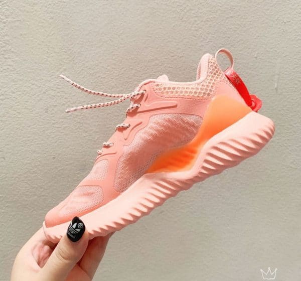 Giày Adidas AlphaBounce trẻ em màu hồng cam