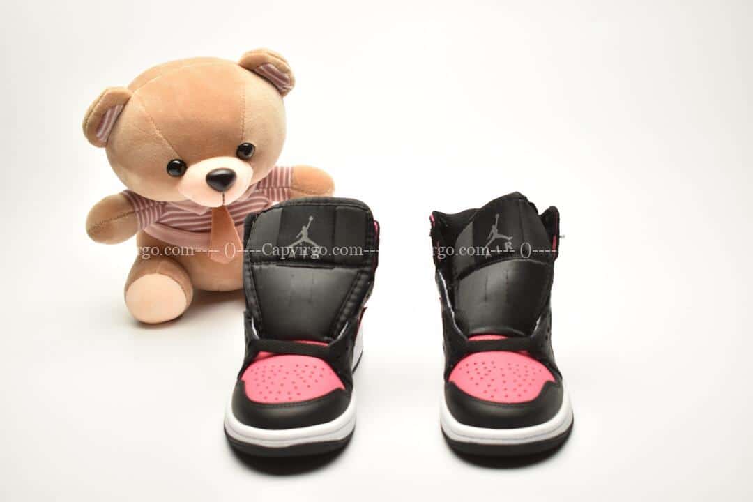 Giày trẻ em Jordan1 Retro High OG đen hồng