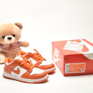 Giày trẻ em Nike SB Dunk Low Pro màu trắng cam