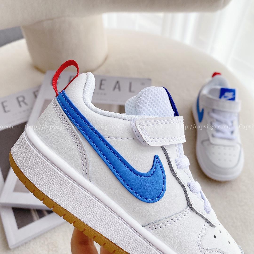 Giày trẻ em Nike Air Force One Tooling Low-Top Xanh trắng