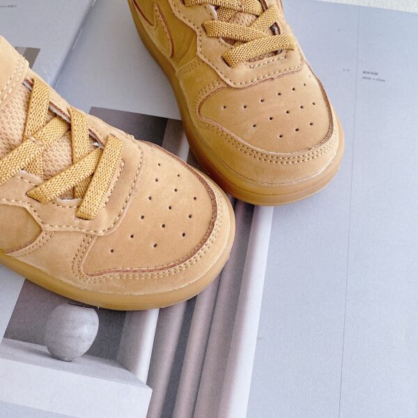 Giày trẻ em Nike Air Force One Tooling Low-Top Velcro Elastic màu nâu