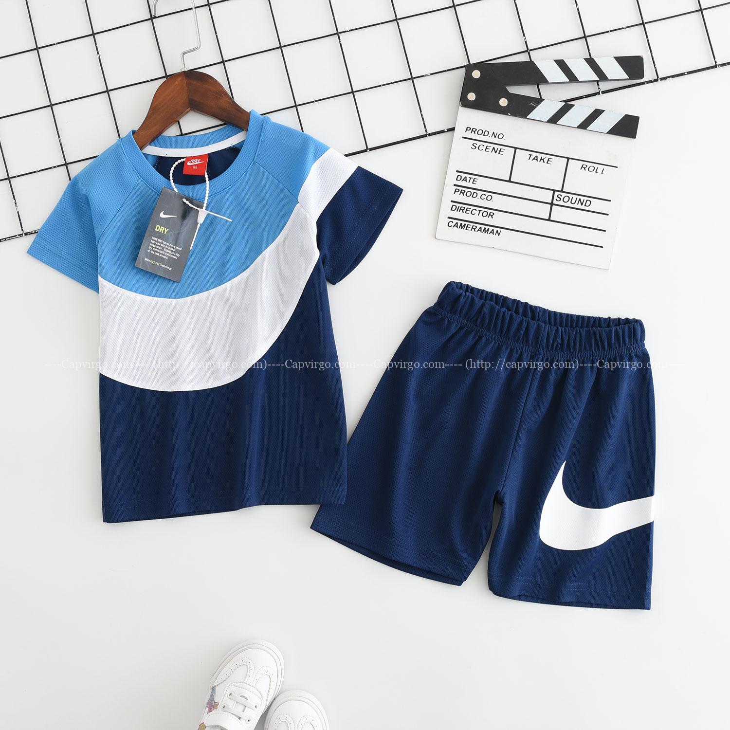 Bộ quần áo Nike trẻ em pha màu