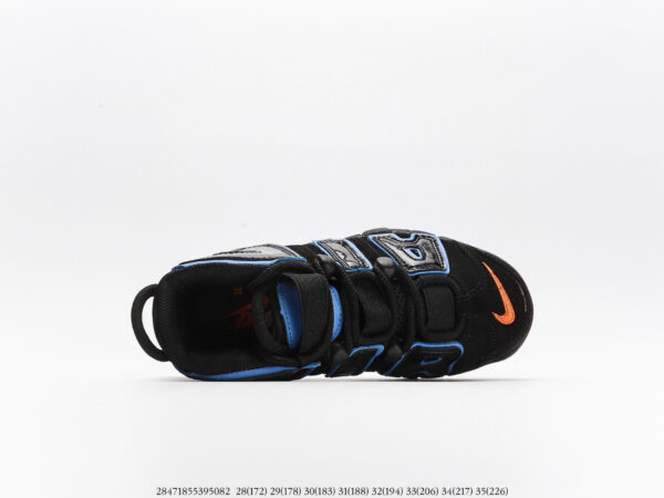 Giày trẻ em Nike Air More Uptempo màu đen xanh