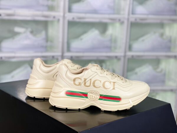 Giày Gucci Rhyton Vintage siêu cấp like auth họa tiết chữ gucci