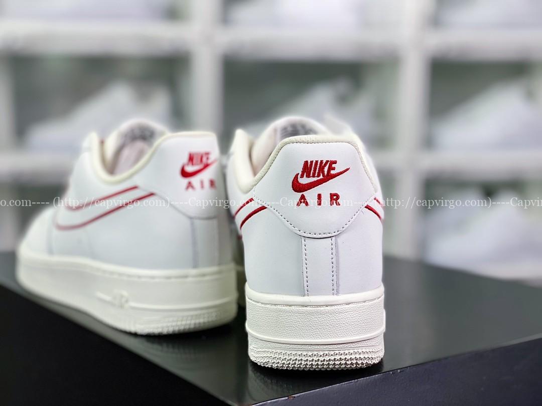 Giày Nike Air Force 1'07 LV8"First Use Red" màu trắng đỏ