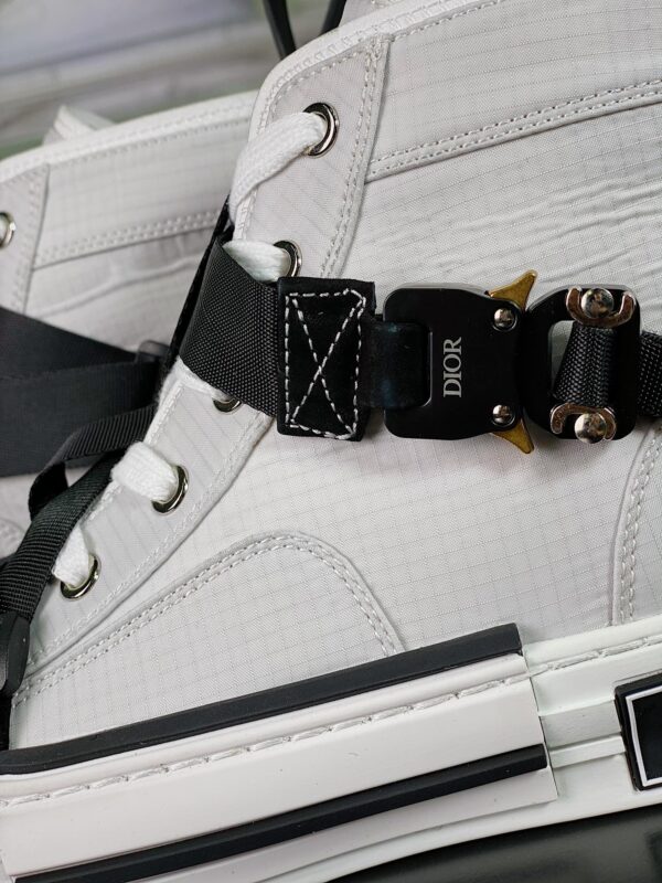 Giày Dior B23 Oblique High cao cổ siêu cấp trắng đen