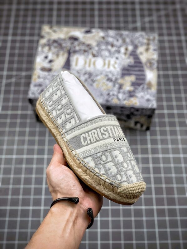 Giày Christian Dior siêu cấp Pattern Jacquard màu ghi