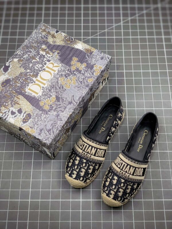 Giày Christian Dior siêu cấp Pattern Jacquard màu đen