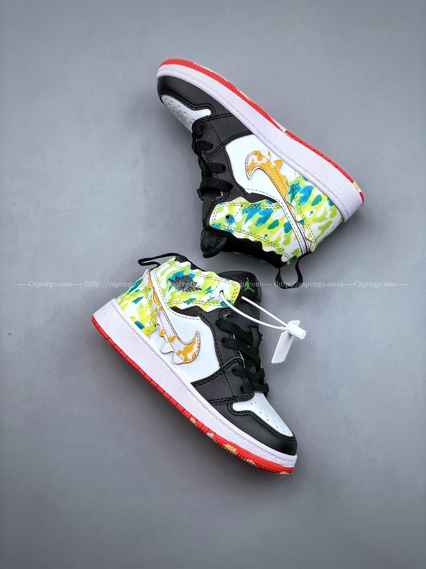Giày Nike Air Jordan 1 Mid GS "Lucid Green" trẻ em
