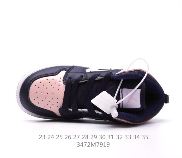 Giày Air Jordan 1 trẻ em màu hồng đất pha đen