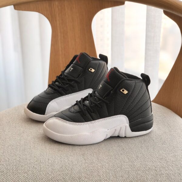 Giày trẻ em Nike Air jordan 12 màu trắng đen - AJ12