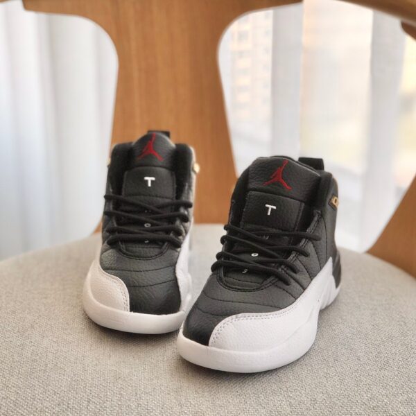 Giày trẻ em Nike Air jordan 12 màu trắng đen - AJ12