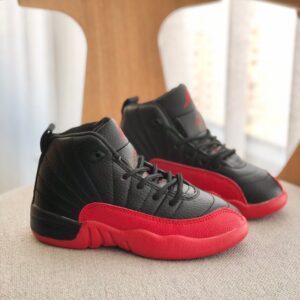 Giày trẻ em Nike Air jordan 12 màu đỏ đen - AJ12