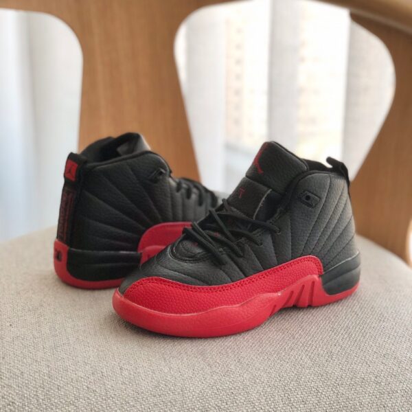 Giày trẻ em Nike Air jordan 12 màu đỏ đen - AJ12