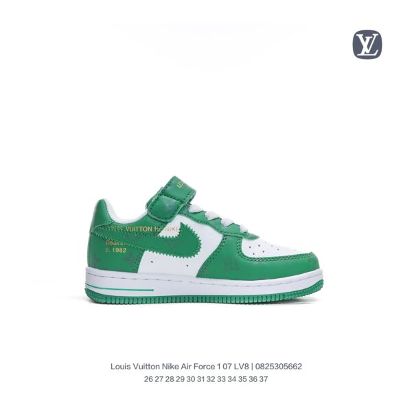 Giày Nike Air Force 1 07 x Louis Vuitton trẻ em màu xanh