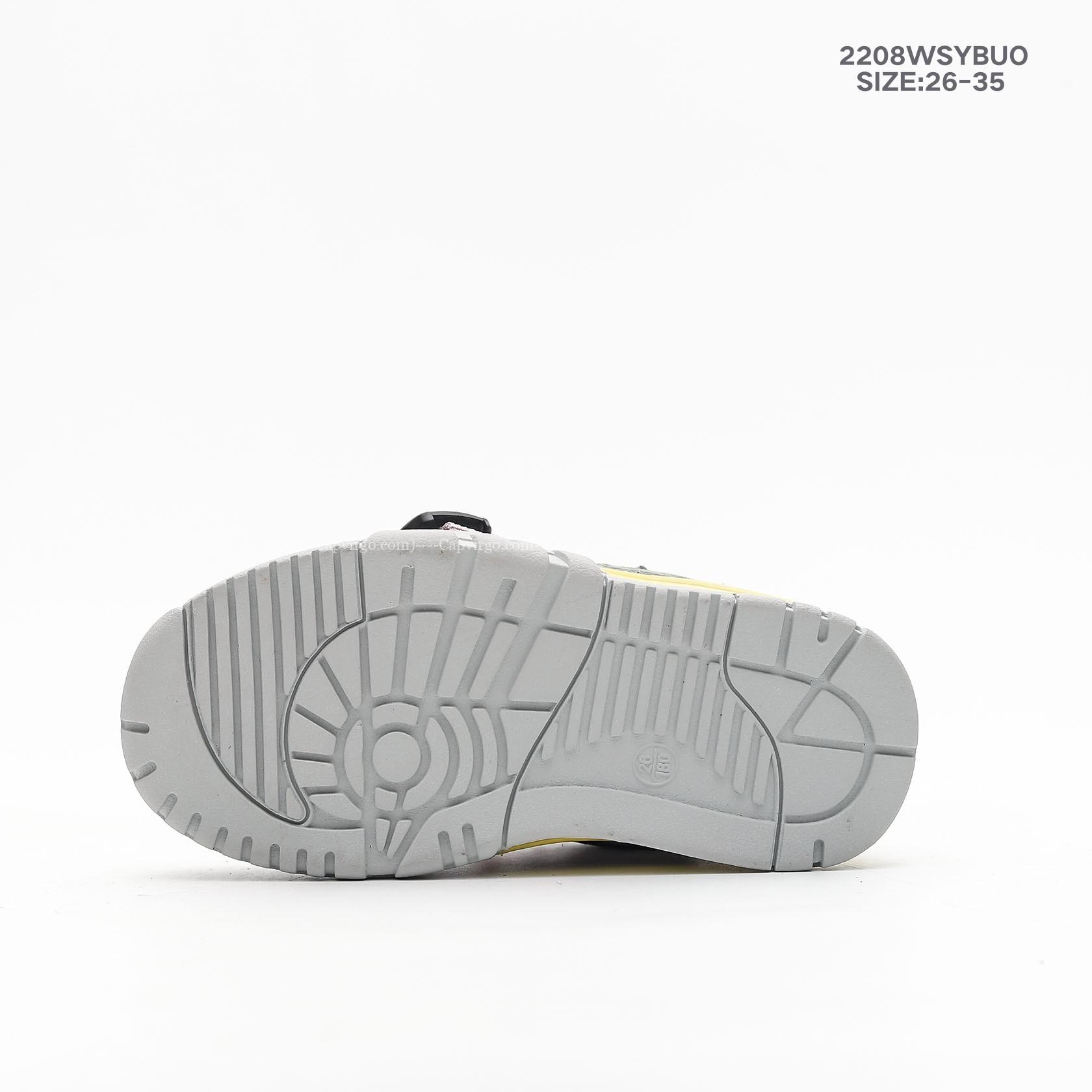 Giày trẻ em Nike Air Jordan 1 cổ điển màu ghi