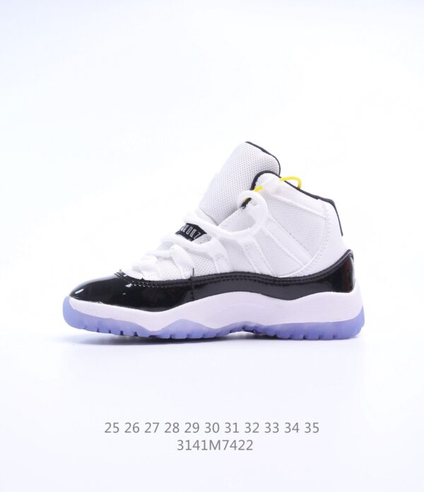 Giày Air Jordan 11 Platinum Tint trẻ em siêu cấp màu trắng xanh
