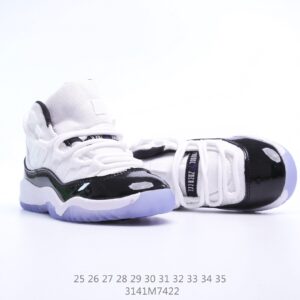 Giày Air Jordan 11 Platinum Tint trẻ em siêu cấp màu trắng xanh