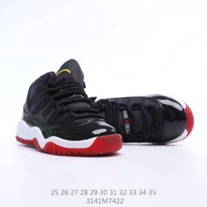 Giày Air Jordan 11 Platinum Tint trẻ em siêu cấp màu đen đỏ