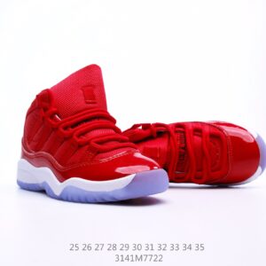 Giày Air Jordan 11 Platinum Tint trẻ em siêu cấp màu đỏ