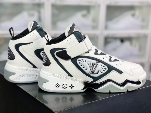 Giày thể thao Louis Vuitton (LV) siêu cấp X Jordan 11 trắng đen