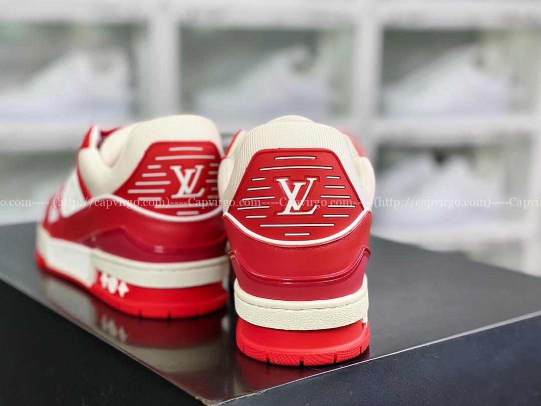 Giày thể thao Louis Vuitton (LV) siêu cấp best Likeauth màu full đỏ