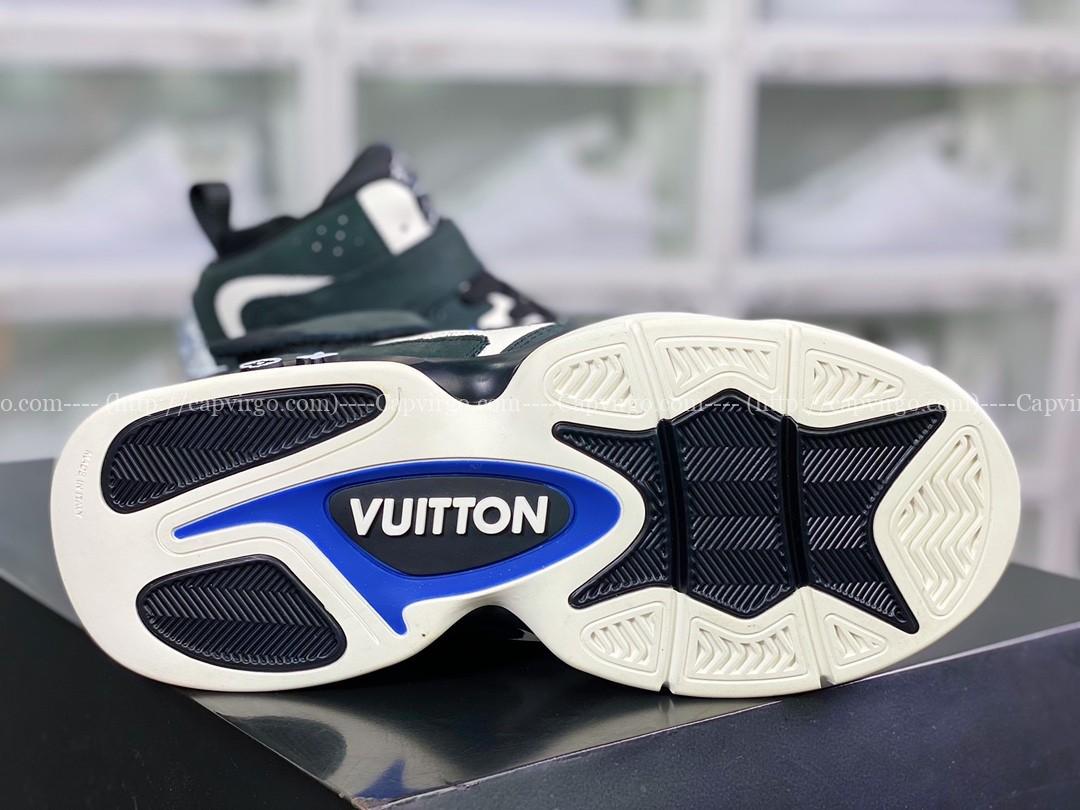 Giày thể thao Louis Vuitton (LV) siêu cấp x Jordan 11 xanh rêu