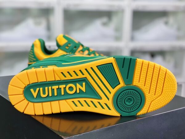 Giày thể thao Louis Vuitton (LV) siêu cấp màu xanh vàng