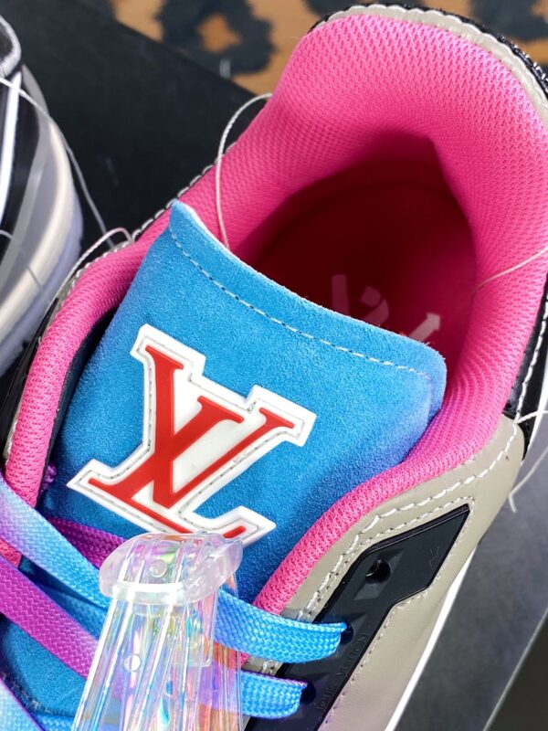 Giày thể thao Louis Vuitton (LV) siêu cấp đen lưỡi gà màu xanh