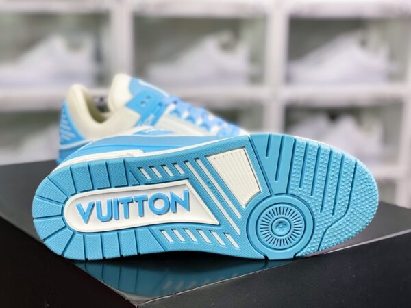 Giày thể thao Louis Vuitton (LV) siêu cấp best Likeauth màu xanh trắng