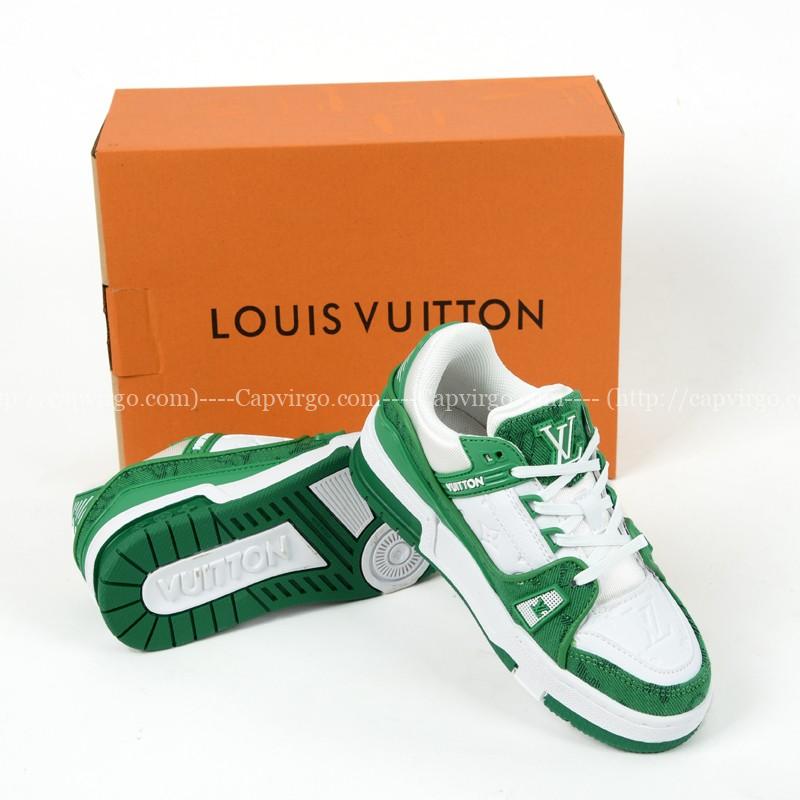 Giày Louis Vuitton trẻ em màu trắng xanh