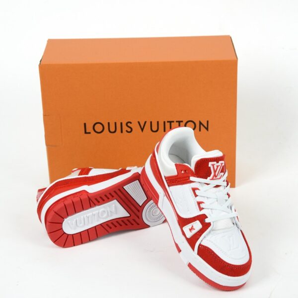 Giày Louis Vuitton trẻ em màu trắng đỏ