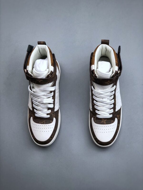 Giày Louis Vuitton Lhome 22s 5D màu nâu trắng