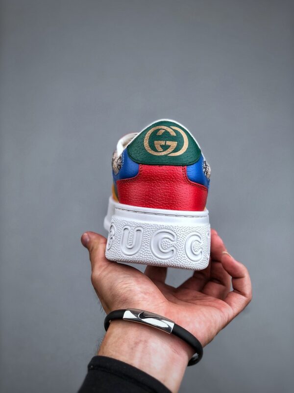 Giày Gucci Screener GG High-Top Sneaker màu đỏ